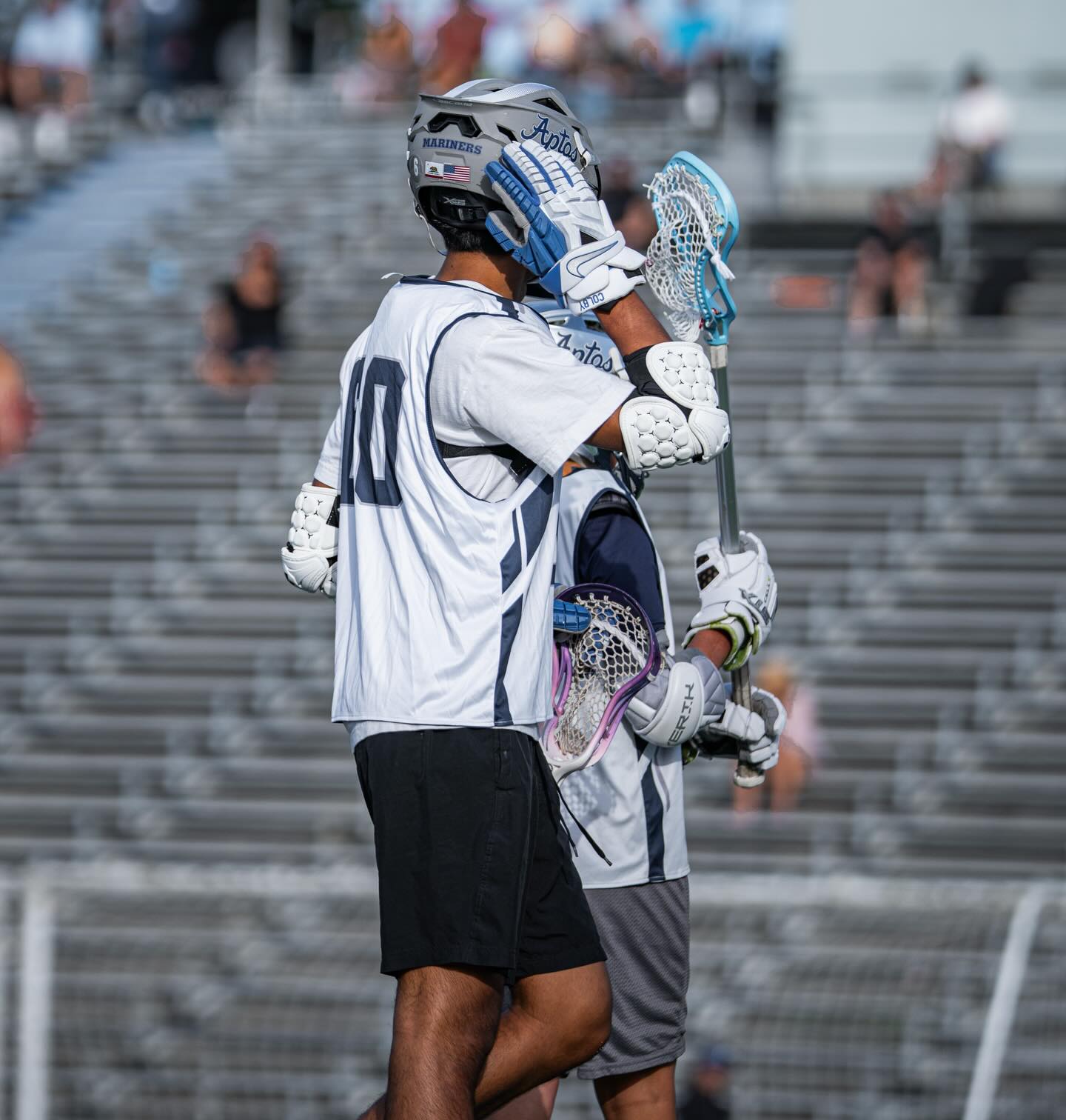 Elijah Lopez in action at the Lax Jam