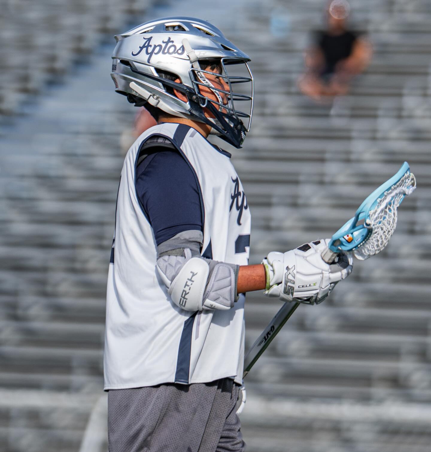 Christian Sandoval in action at the Lax Jam