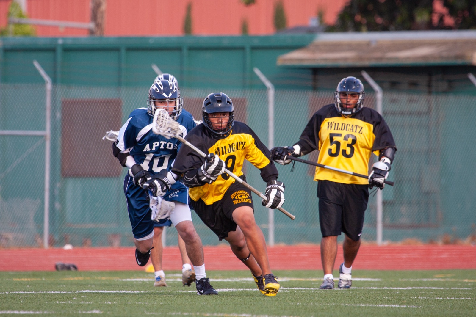 Aptos midfielder carries through traffic