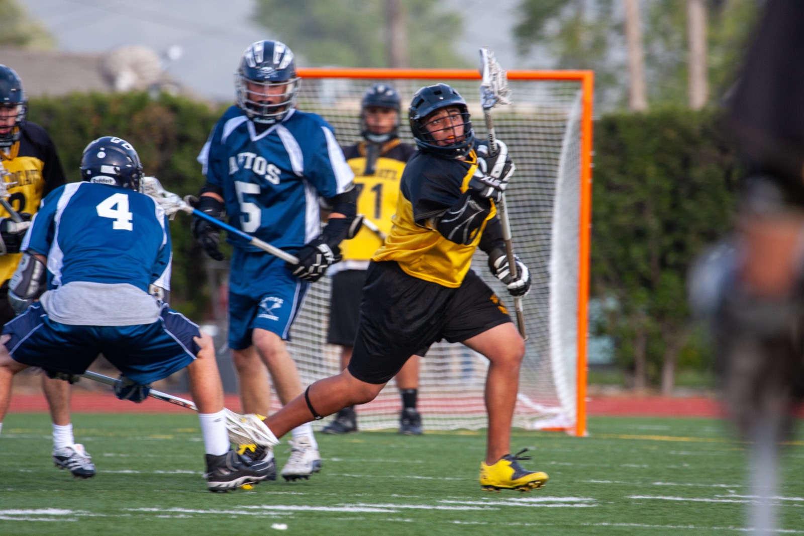Ground ball battle at Watsonville