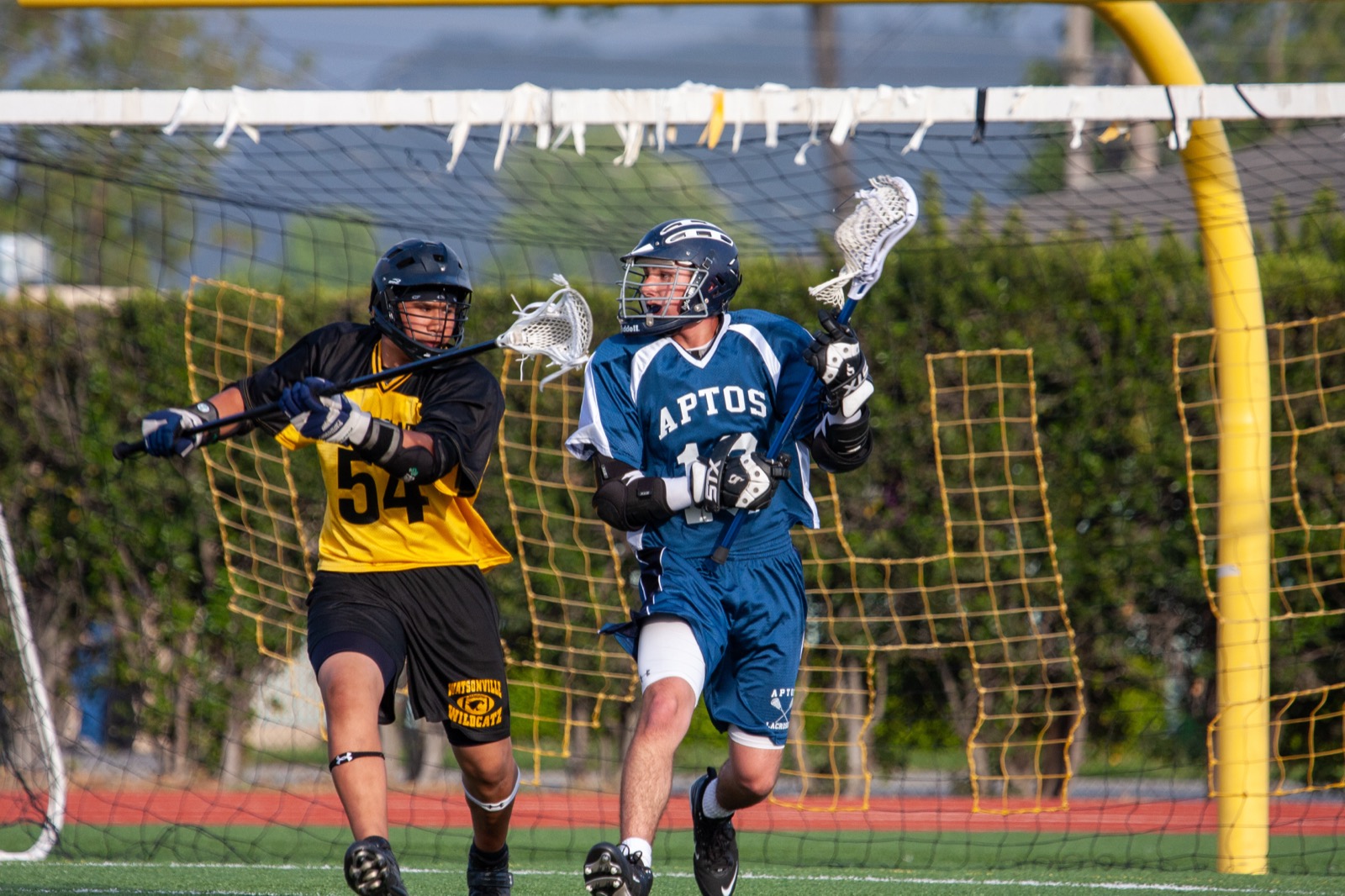 Aptos player celebrates after scoring