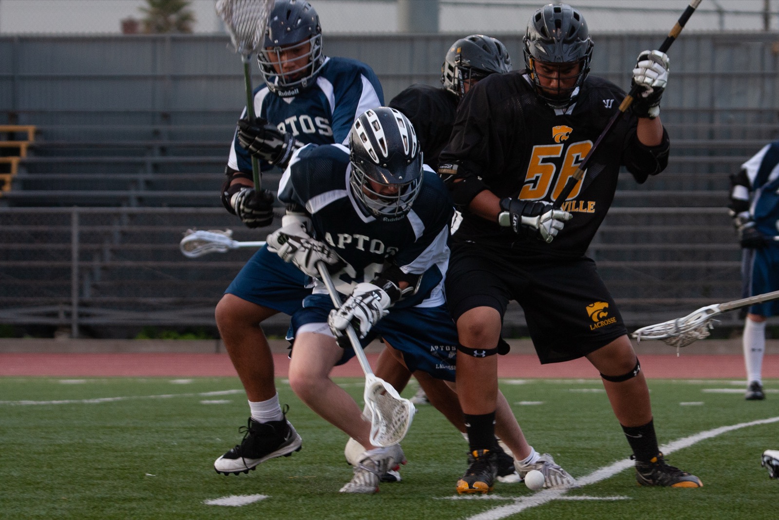 Aptos vs Watsonville game action on the road