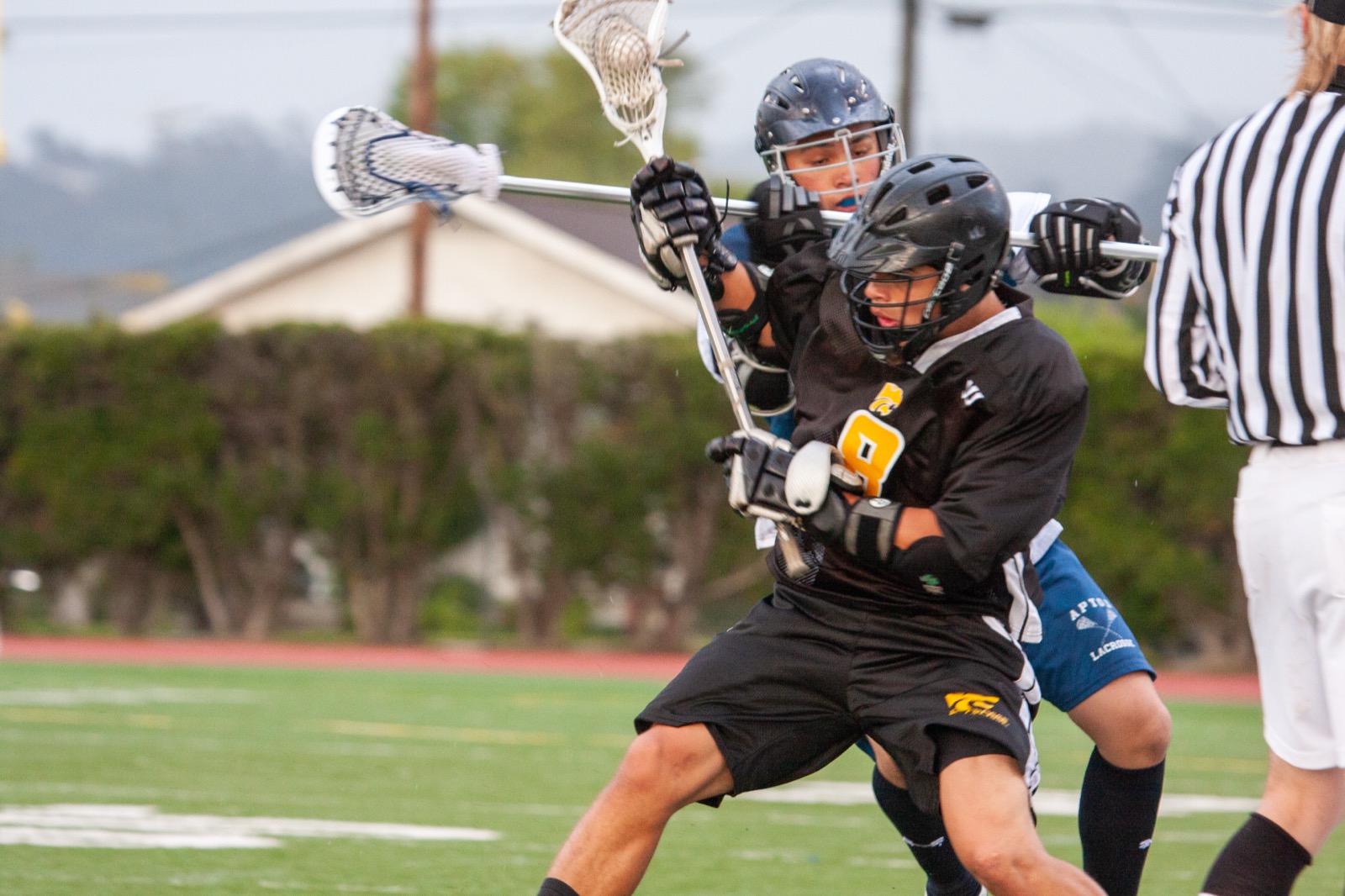 Aptos vs Watsonville game action on the road