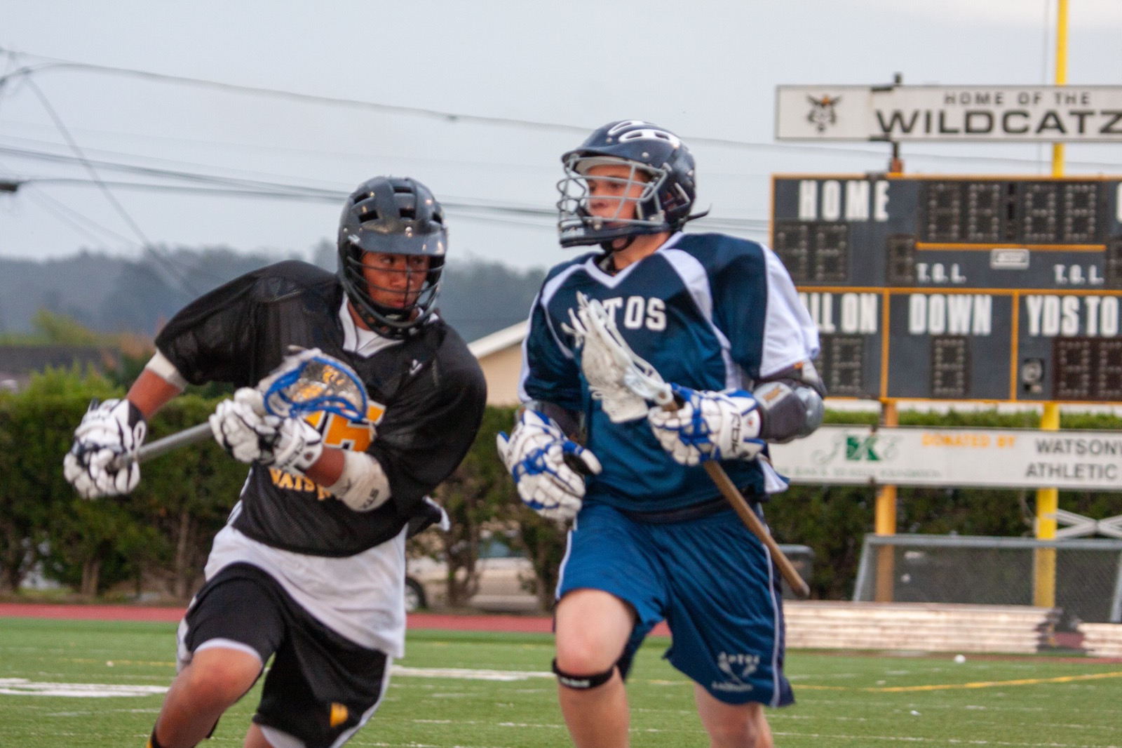Aptos vs Watsonville game action on the road