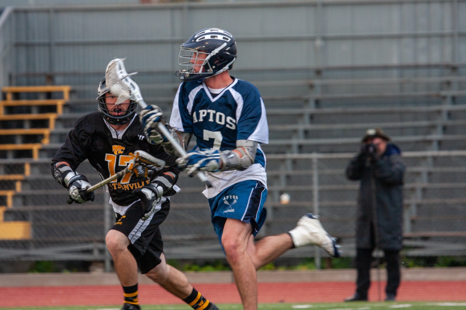 Aptos vs Watsonville game action on the road