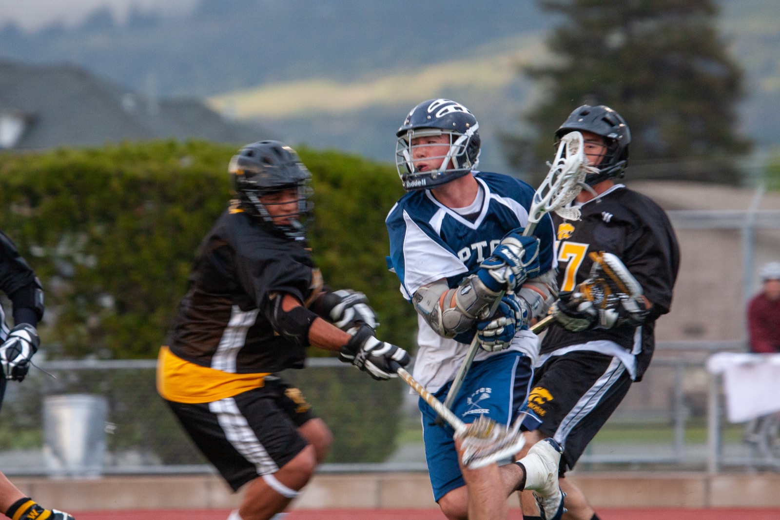 Aptos vs Watsonville game action on the road