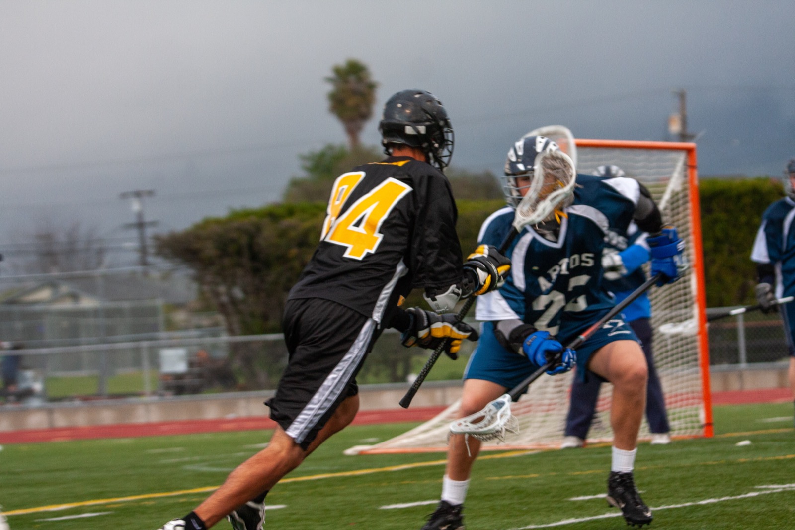 Aptos vs Watsonville game action on the road
