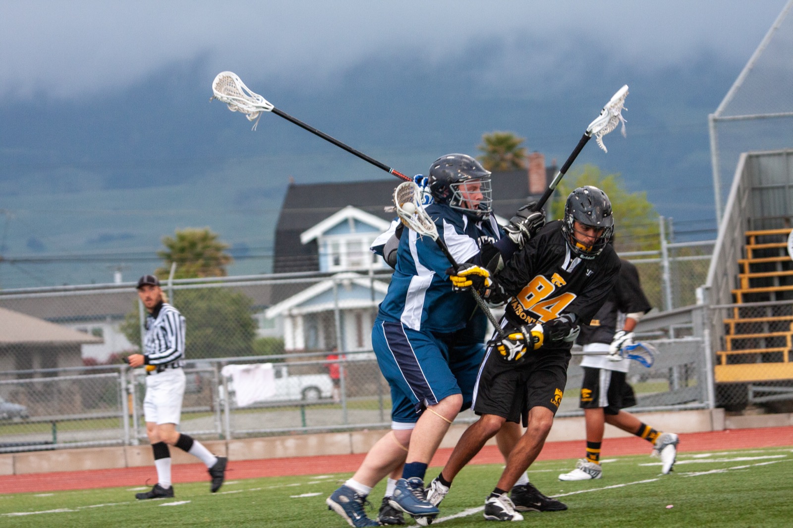 Aptos vs Watsonville game action on the road