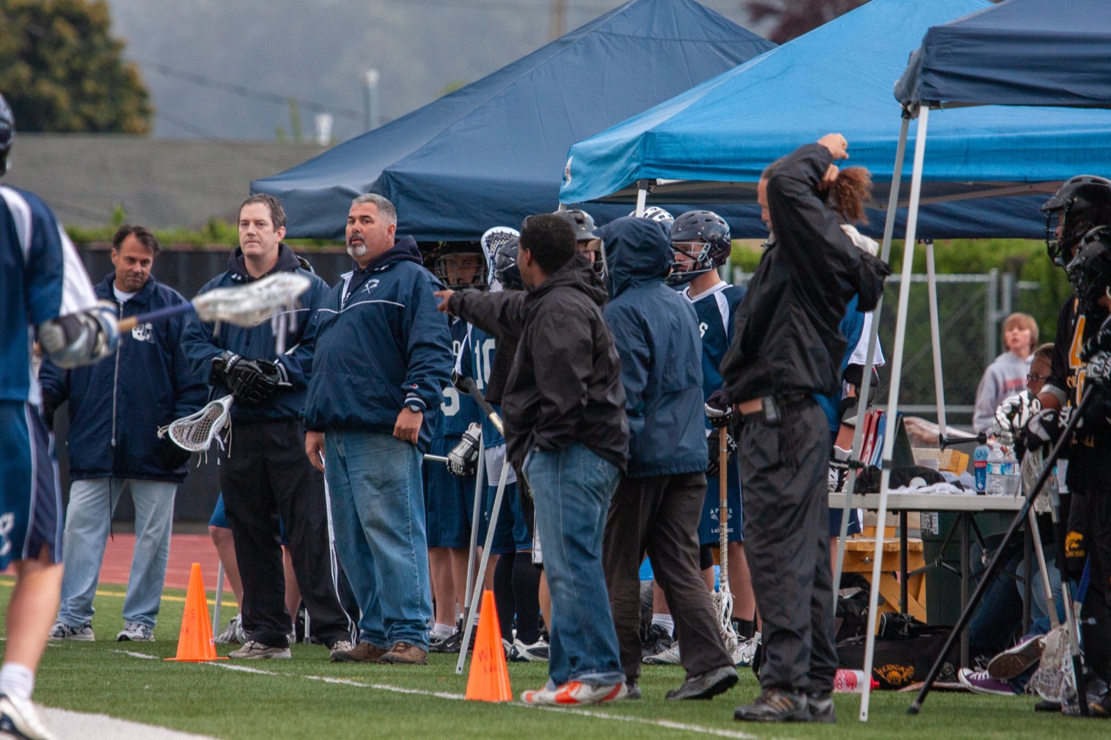 Aptos vs Watsonville game action on the road