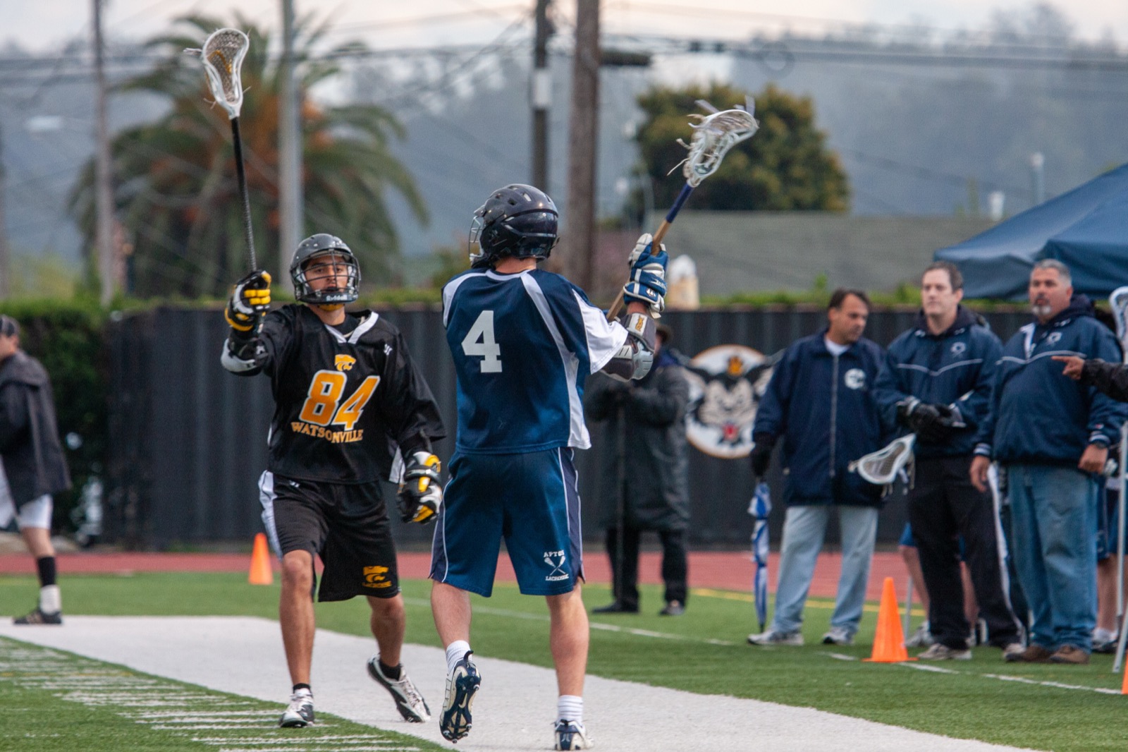 Aptos vs Watsonville game action on the road
