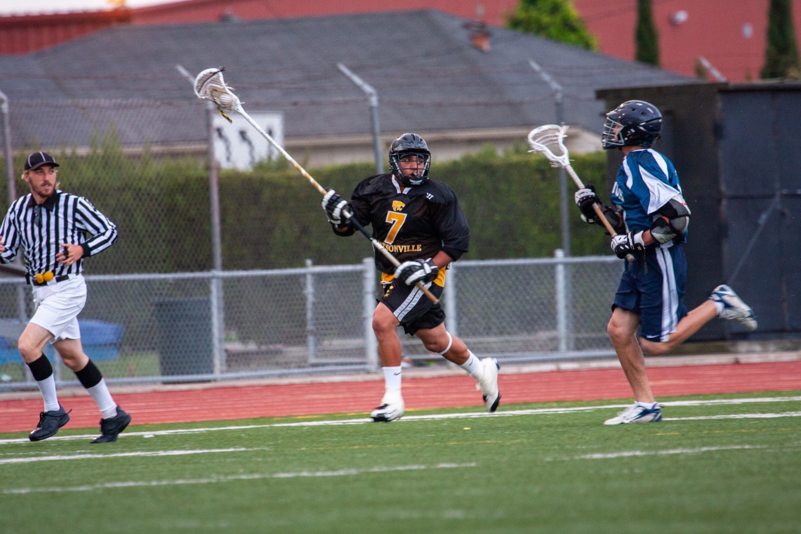 Aptos vs Watsonville game action on the road