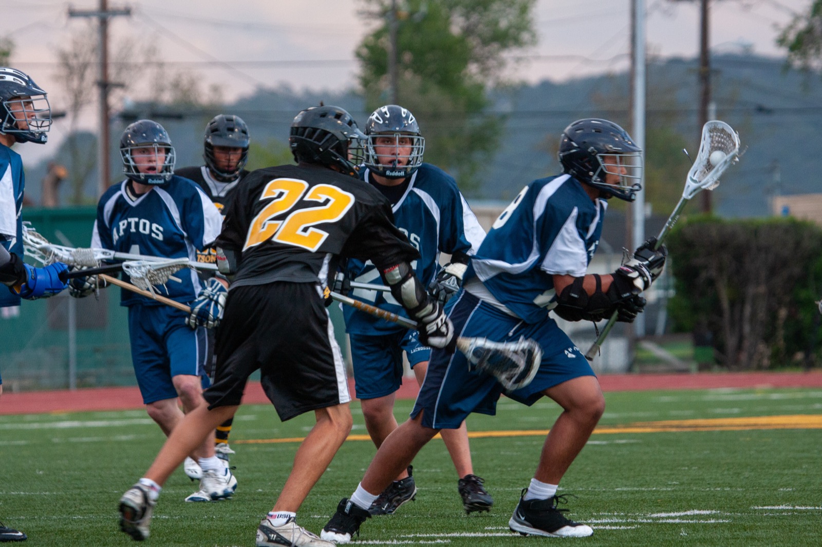 Aptos vs Watsonville game action on the road