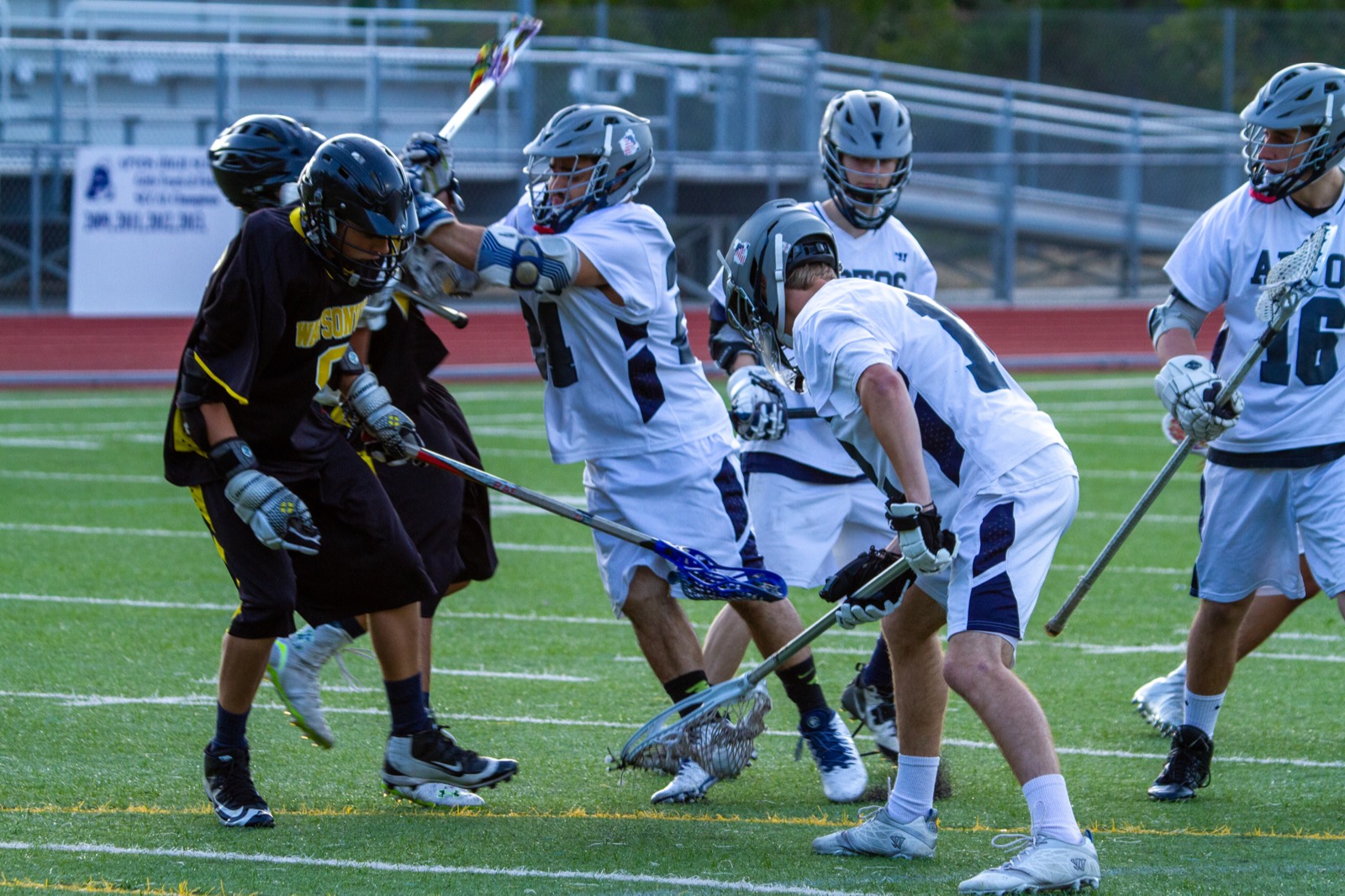 Aptos vs Watsonville game action on the road