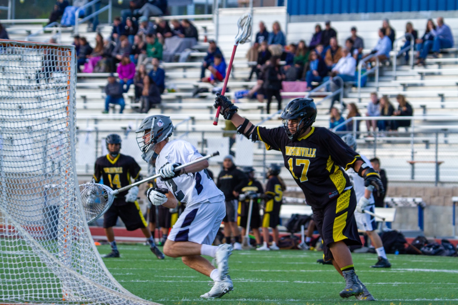 Aptos vs Watsonville game action on the road