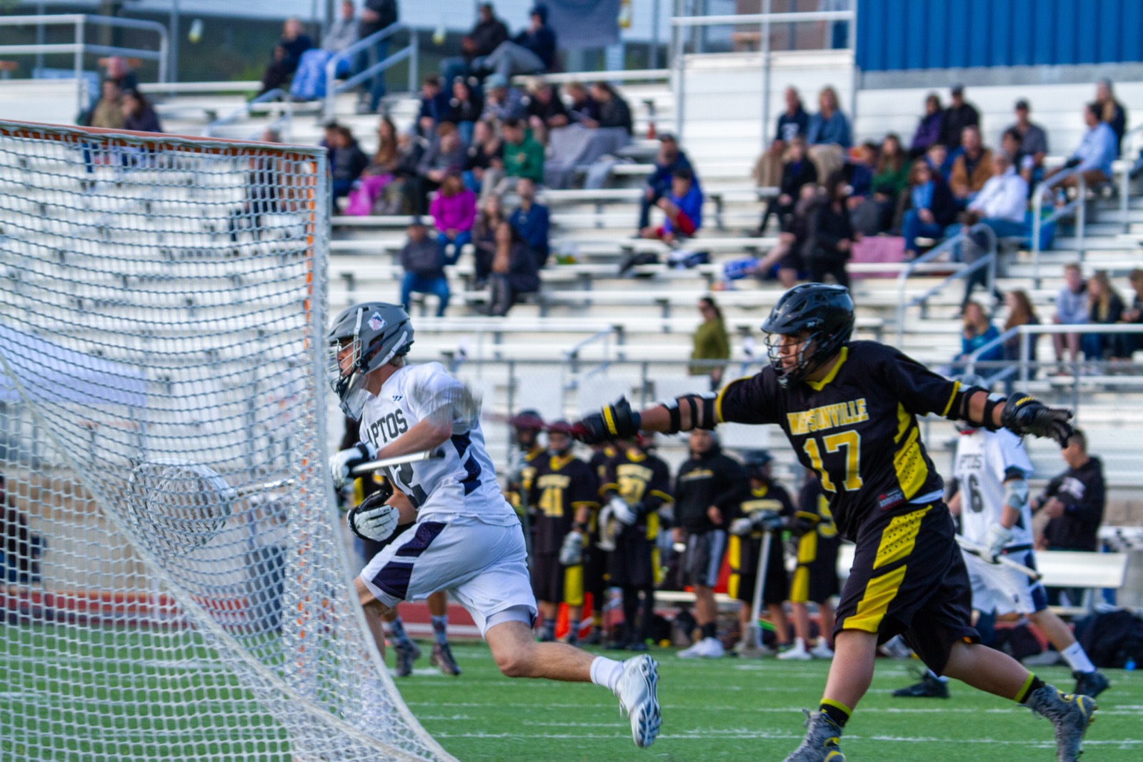 Aptos vs Watsonville game action on the road