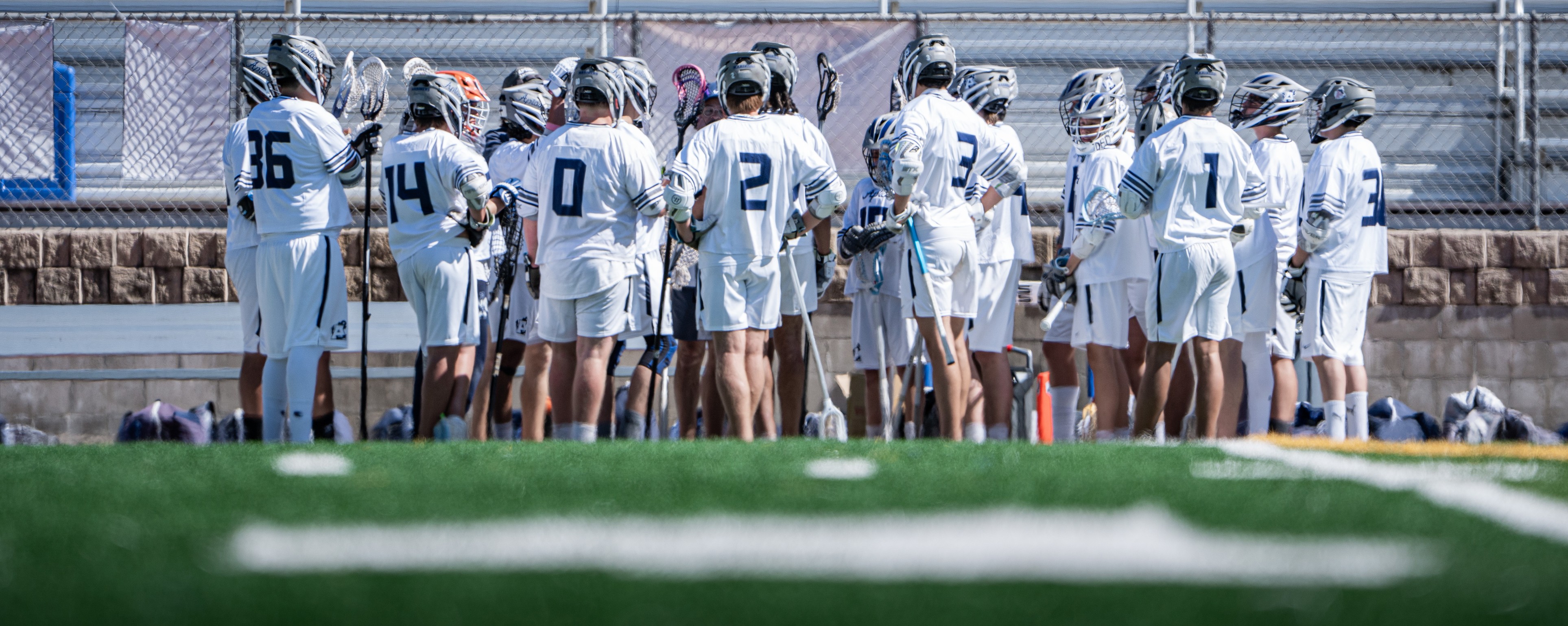 The 2026 Aptos Mariners lacrosse team poses at Aptos High School during February preseason