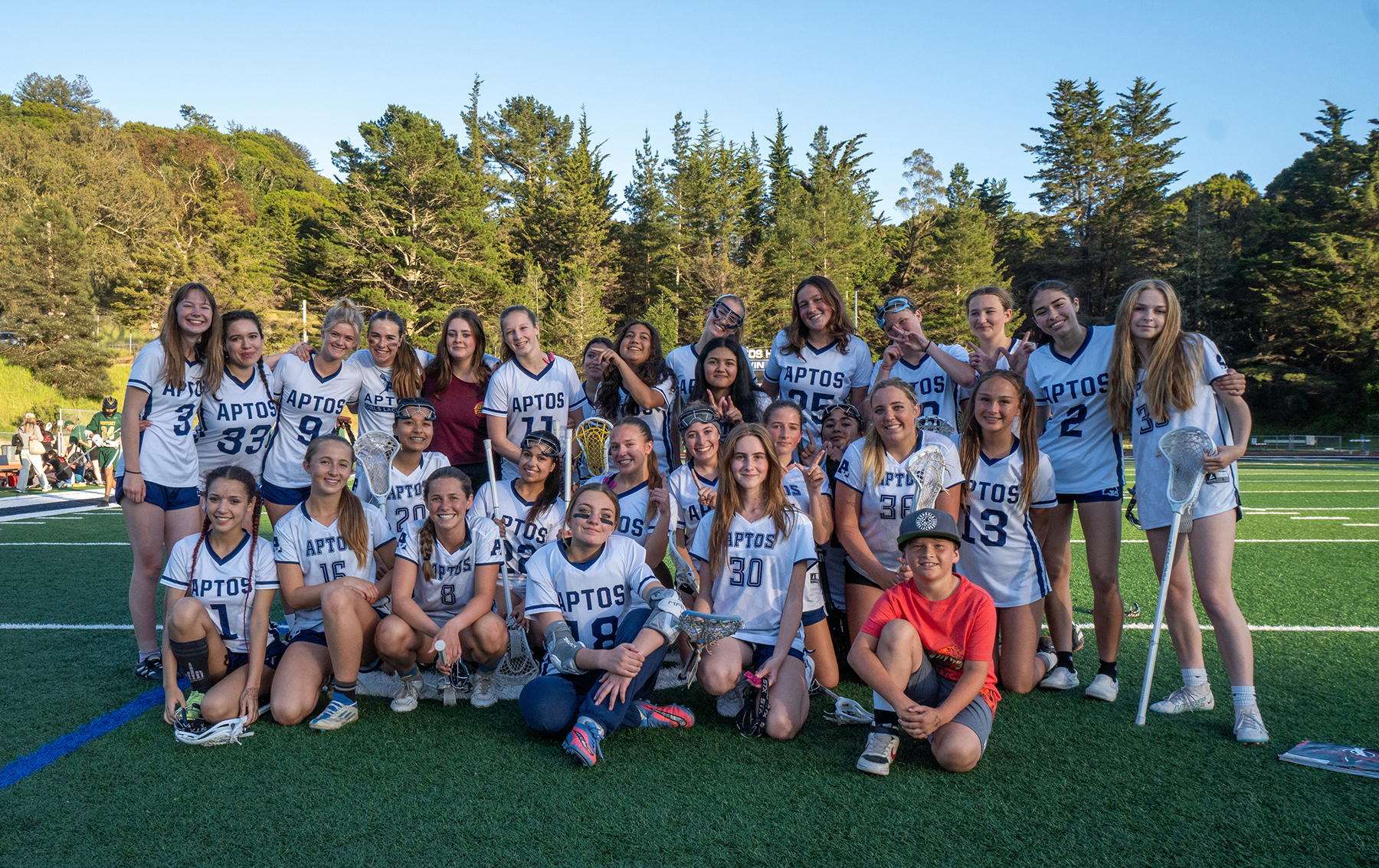 Aptos Girls Lacrosse 2024 season celebration